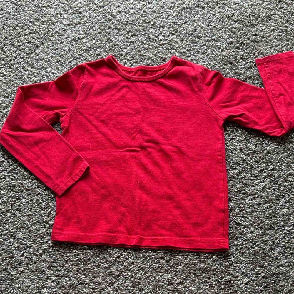 Circo Vibrant Red Long Sleeve Tee